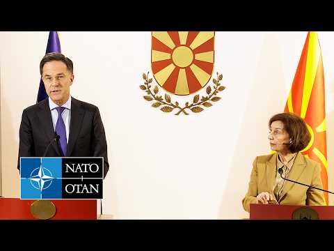 NATO Secretary General & the President of North Macedonia 🇲🇰Gordana Siljanovska-Davkova, 03 MAR 2026