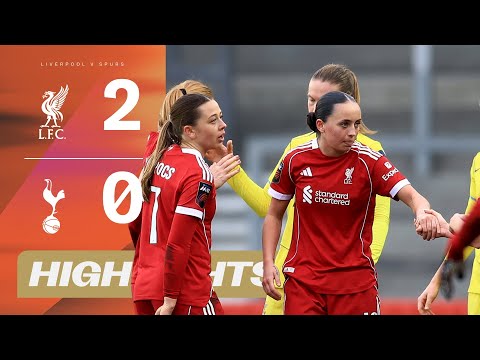 Liverpool Win It At The Death!! | Liverpool v Tottenham Hotspur Highlights | Barclays WSL 25/26
