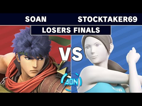 AON Ultimate 63 - Soan (Ike) vs Stocktaker69 (Wii Fit Trainer) Losers Finals - Smash Ultimate