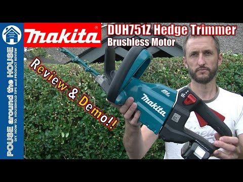 Akumuliatorinės gyvatvorių žirklės Makita DUH751Z, 18 V, 750 mm, Be akumuliatoriaus ir įkroviklio video