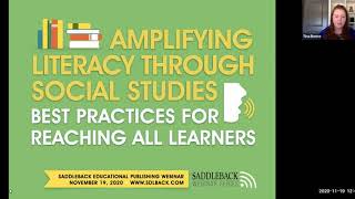FREE Webinar: Amplifying Literacy Through Social Studies: Best Practices for Reaching All Learners video