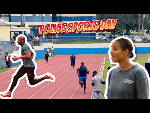 Police officers challenged him to a race 