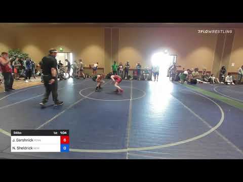 94 Lbs Quarterfinal - Josef Garshnick, Pennsylvania Vs Nicky Sheldrick, New Jersey 86ff