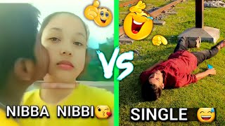 Nibba Nibbi Vs Me Status_Couple Vs Single Funny Me