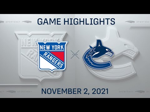 NHL Highlights | Rangers vs. Canucks - Nov. 2, 2021