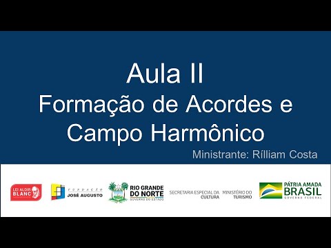 Aula II - Formação de acordes e Campo Harmônico.