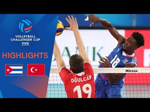 CUBA vs. TURKEY - Semi-Final Highlights | FIVB Men's Challenger Cup 2019
