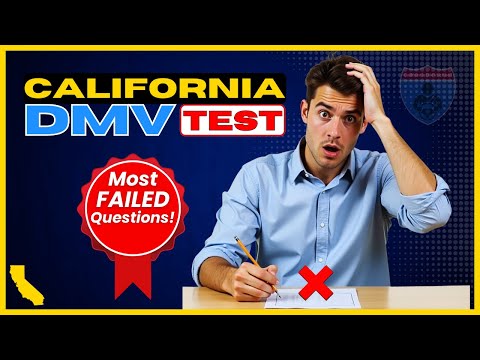 California DMV Test 2025 – 30 Questions Everyone Keeps FAILING!