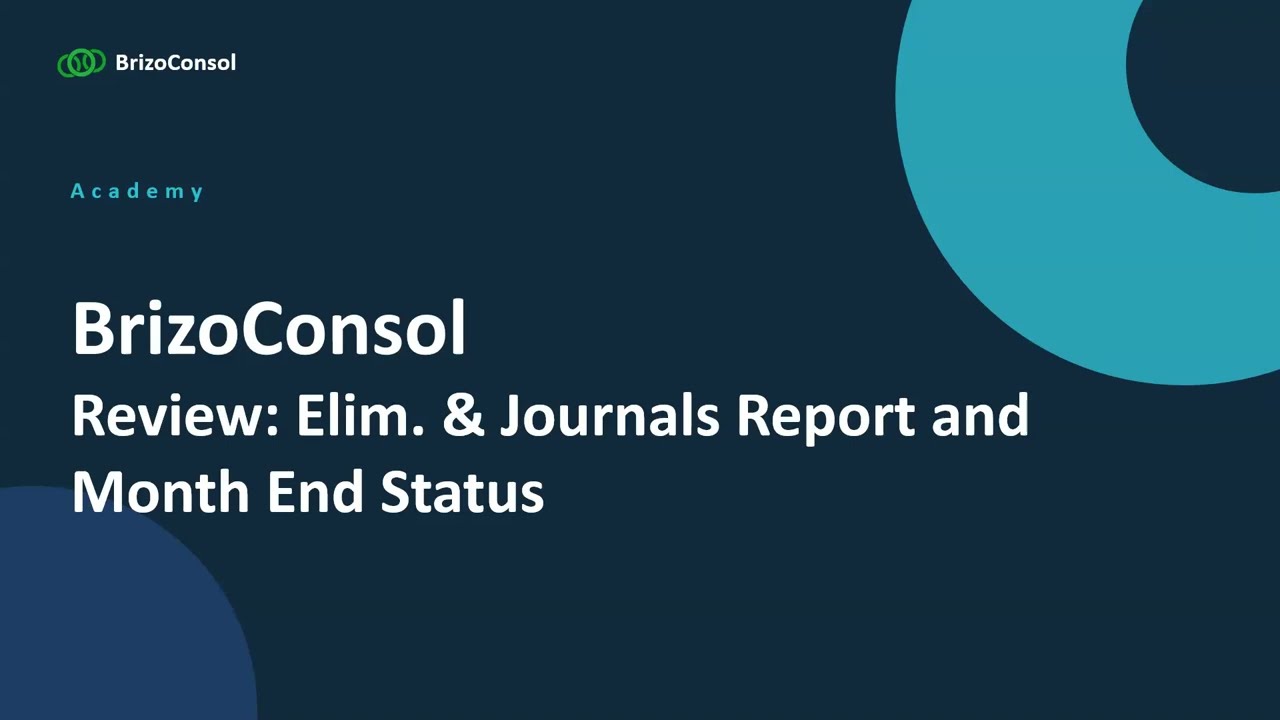 Reviewing Your Close with BrizoConsol's Review Tools