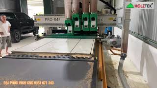 Vận hành Máy cnc nesting 4 đầu PRO-R4F tại xưởng khách hàng