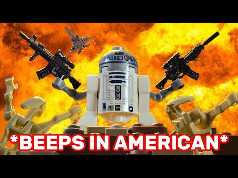 R2D2 uses REAL Guns (PART 2) | LEGO Stop Motion Film