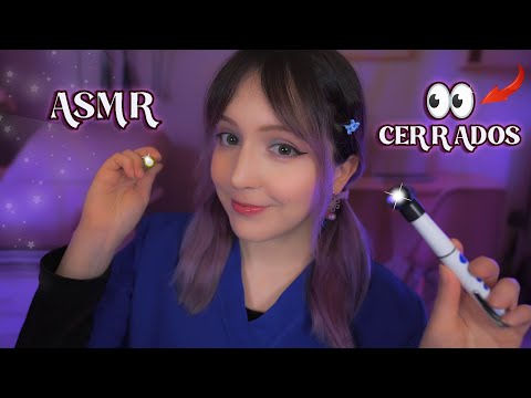 ⭐ASMR Examen de NERVIOS CRANEALES con los OJOS CERRADOS 🧠 (roleplay para dormir profundamente)