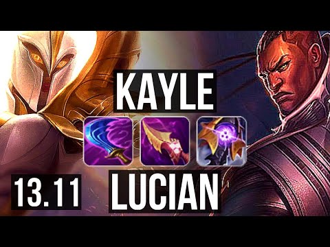 KAYLE vs LUCIAN (TOP) | 13/2/12, Legendary | KR Master | 13.11