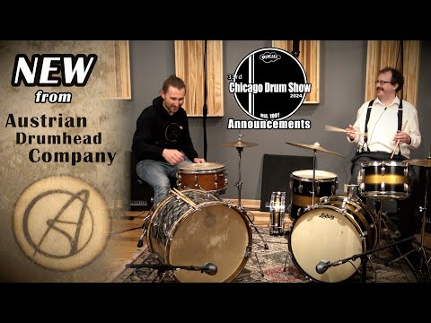 NEW Limited Run 2-Ply Calfskin Heads! Austrian Drumhead Company - 2024 Chicago Drum Show