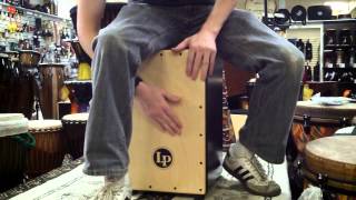 Video thumbnail for LP Adjustable Snare Cajon Demo by explorerspercussion