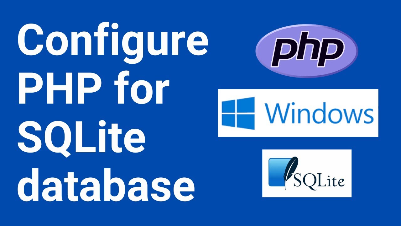 Configure php.ini on Windows for SQLITE