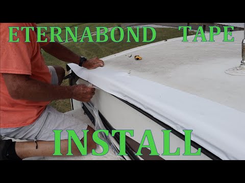 Clean your RV roof and add LEAK protection with ETERNABOND tape!!