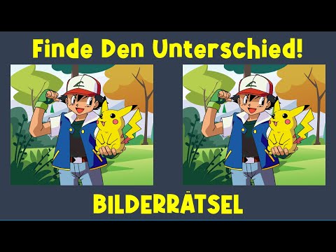 Pokémon Pikachu - Bilder Rätsel 🔎 Finde den Fehler 🔍 | Finde den Unterschied