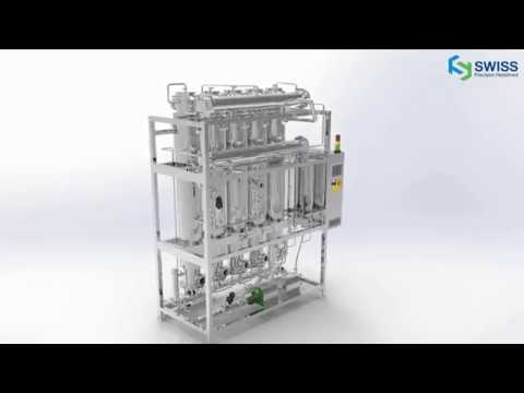 Multi column distillation plant, automatic grade: semi-autom...