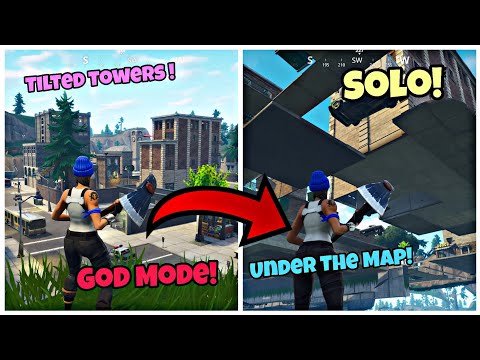 Fortnite God Mode Glitch On Tilted Towers (Under The Map) Fortnite Glitches Season 5 PS4/Xbox 2018 Video