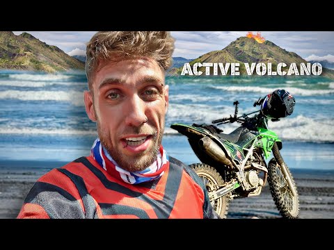 I rode my Motorcycle up a Volcano!