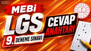 MEBİ LGS 9. Deneme Sınavı Cevap Anahtarı | Tüm Dersler