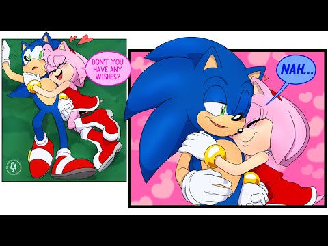 'His Lucky Star' - Sonamy Comic Dub (Sonic x Amy Compilation) [E-vay]