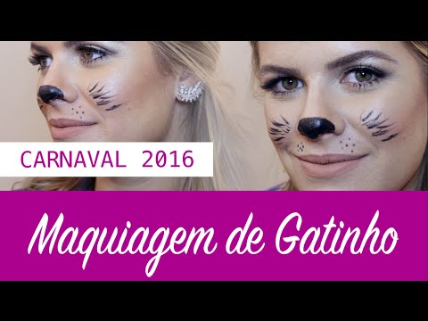Aprenda a fazer uma maquiagem de gatinho em 10 minutos/Carnaval 2016/JP