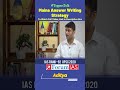 Mains Answer Writing Strategy By Aditya Mock Interview IAS Rank 92 UPSC 2020 Shorts