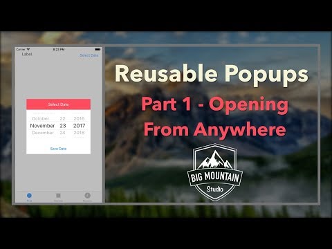 Reusable Custom Popups - Part 1 (iOS, Xcode 9, Swift 4)