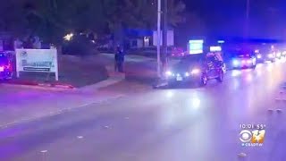 North Texas Police Officers Escort Body Of Euless Detective Killed By Drunk Driver To Funeral Home