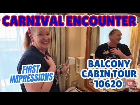 Thumbnail for First Impressions & Full Walk-Through | Carnival Encounter Balcony Cruise Cabin Tour 10620