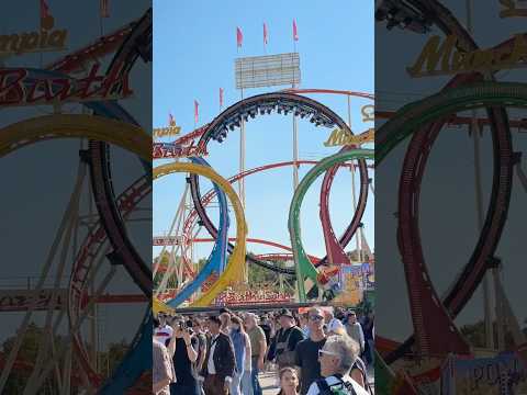 The GREATEST portable roller coaster in the world - Olympic Looping - Oktoberfest Munich 2024