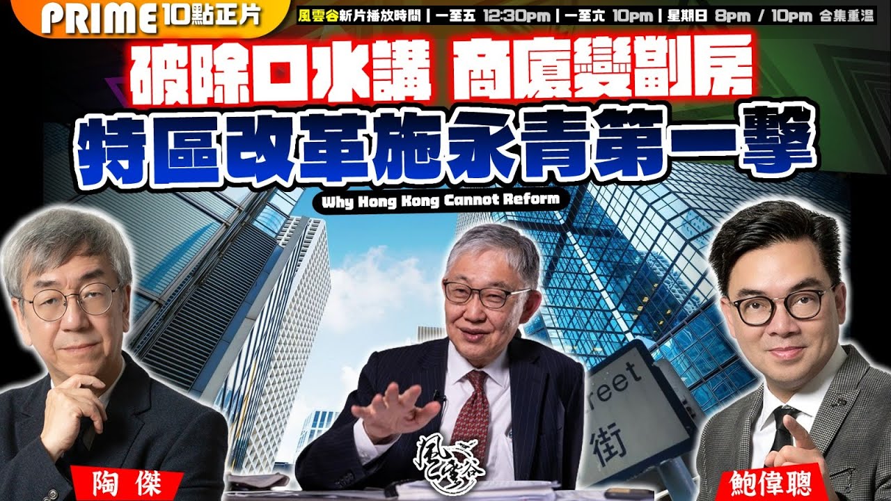 Chapter 806：破除口水講 商廈變劏房 特區改革施永青第一擊｜風雲谷｜陶傑 鮑偉聰｜2024/08/28