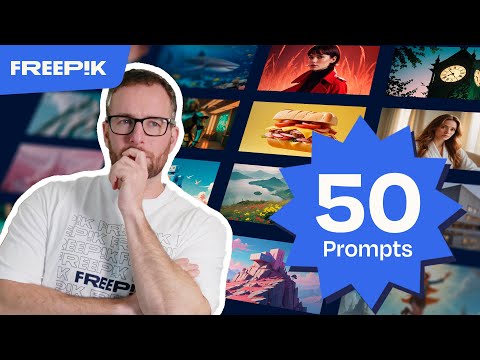 How to master PROMPTS 🚀 50 prompts for AI images with Freepik