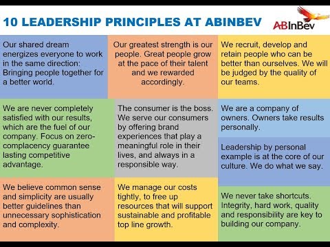 10 PRINCIPLES AT AB INBEV via Carlos Brito