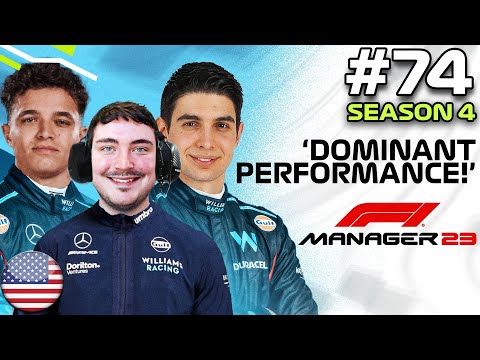 F1 MANAGER 23 | DOMINANT PERFORMANCE! | Williams CAREER MODE #74 | F1 Manager 2023 #f1manager23