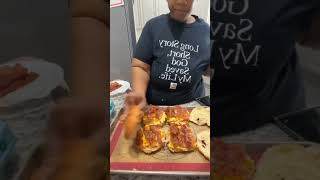 Brown Sugar Bacon, Egg, and Cheese Croissant! #breakfast #fypviralシ #bacon #egg #food