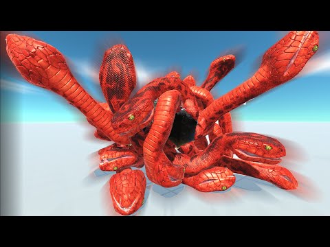 TITANOBOA MEDUSA ATTACK OTHER FACTIONS  -  Animal Revolt Battle Simulation
