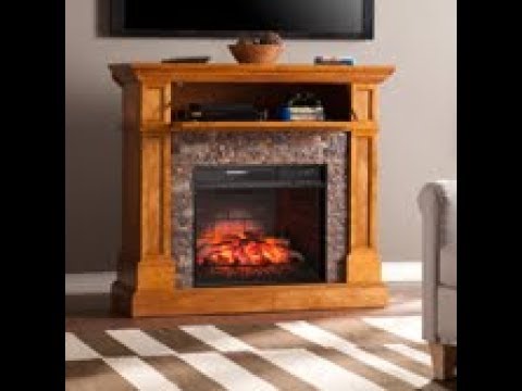 FI9345: Rosedale Corner Infrared Electric Media Fireplace - Sienna