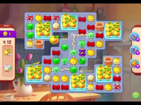 HomeScapes Level 6687 no boosters (13 moves)