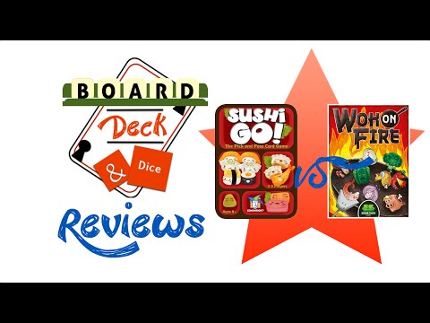 Board, Deck & Dice Reviews #44 & #45 - Wok on Fire vs Sushi Go