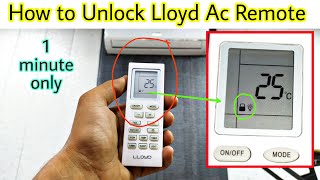 how to lock and unlock ac remote