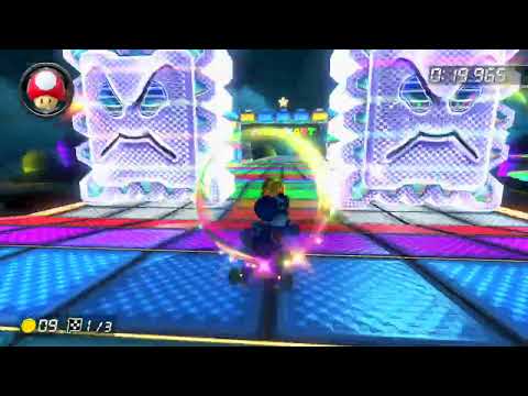 SNES Rainbow Road [200cc] - 1:02.093 - Alberto (Mario Kart 8 Deluxe World Record)