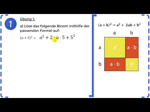 Binomische Formeln  - 1. Binomische Formel - Übung 1 | *NEUES KONZEPT*