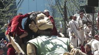 Giant Marionettes of Royal de Luxe, France in Montreal.