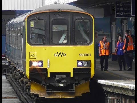 GWR Class 150/0 - 150001 Departs Portsmouth Harbour For Cardiff Central