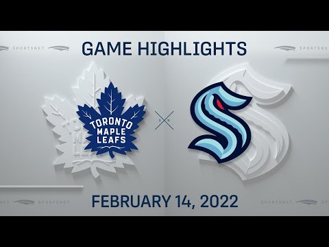 NHL Highlights | Maple Leafs vs. Kraken - Feb 14, 2022