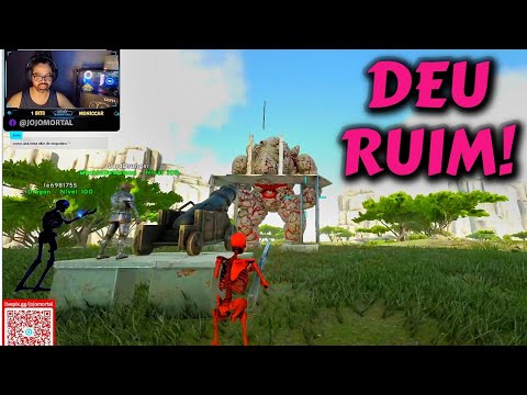 PVP oficial 2º TEMPORADA #11 | DOMAMOS o GOLEM mas nos atacaram | ARK PC