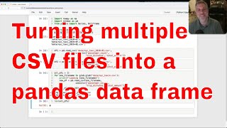 Turning multiple CSV files into a single pandas data frame